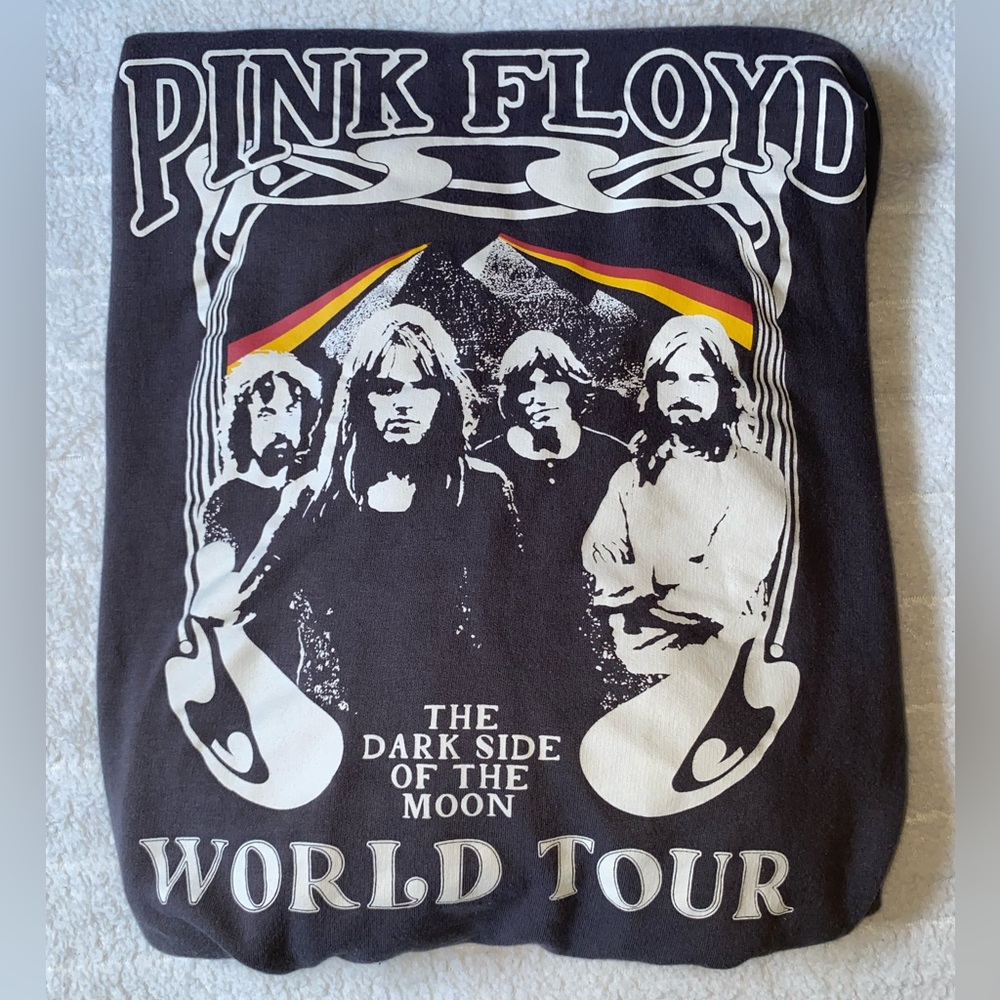 Grey Lightweight Pink Floyd Sweatshirt, Medium